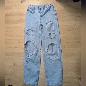 BDG baggy high rise ripped jeans